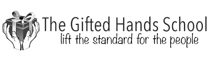 The gifted hands school logo mono